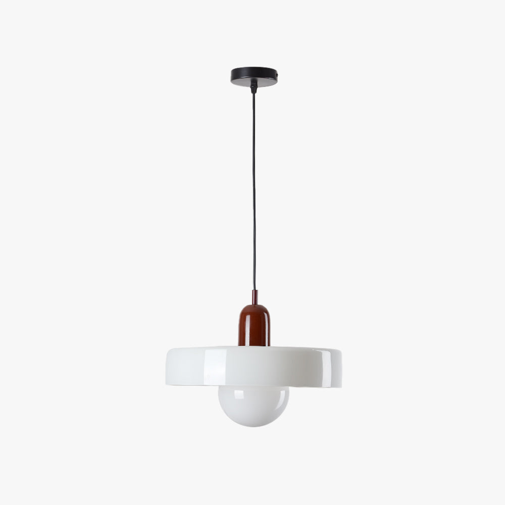 Lampe à suspension LED vintage en verre multicolore Morandi