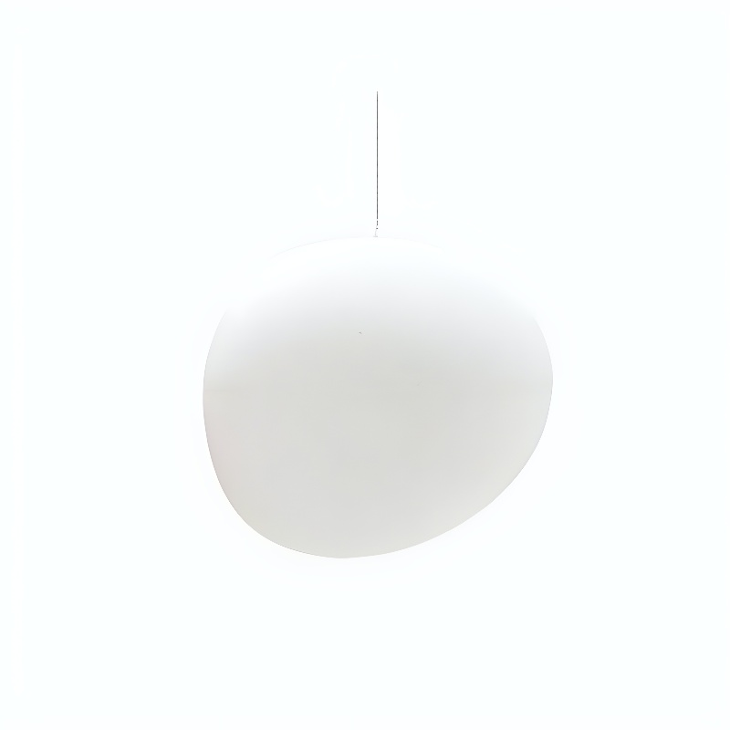 Lampe suspendue moderne blanche œuf Hailie